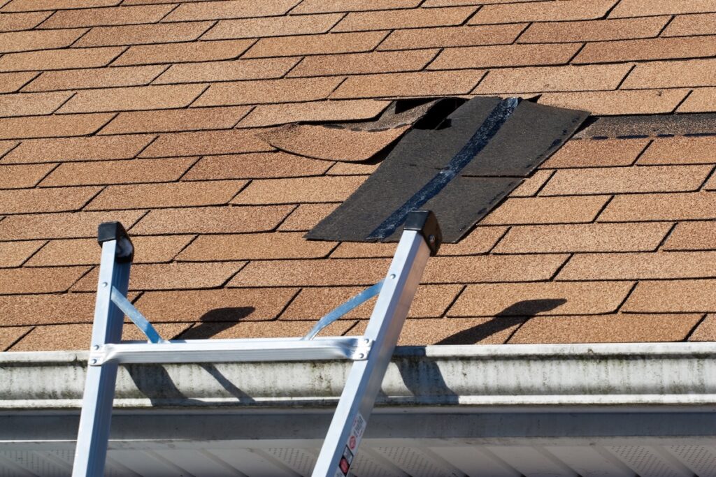 Damaged Roof Shingles Repair