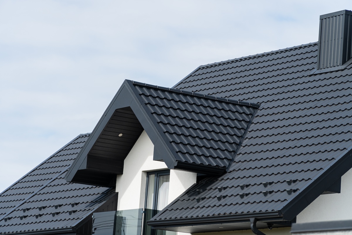 black metal roofing