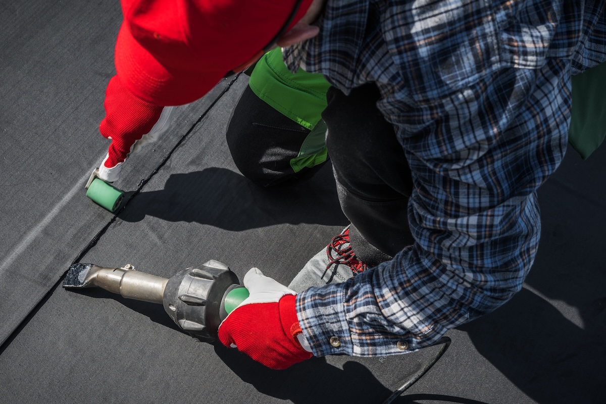EPDM Roof Membrane Rubber Installation