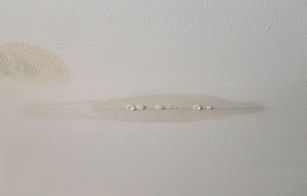 water leak on ceiling