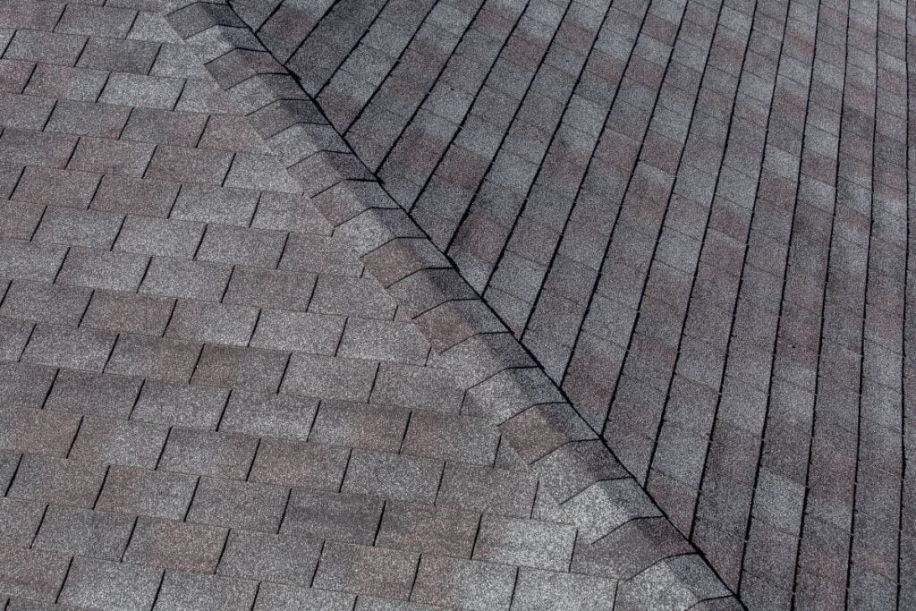dark grey asphalt shingles