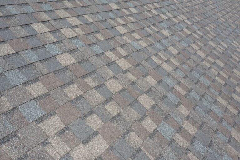 How to install architectural shingles close up multicolor roof