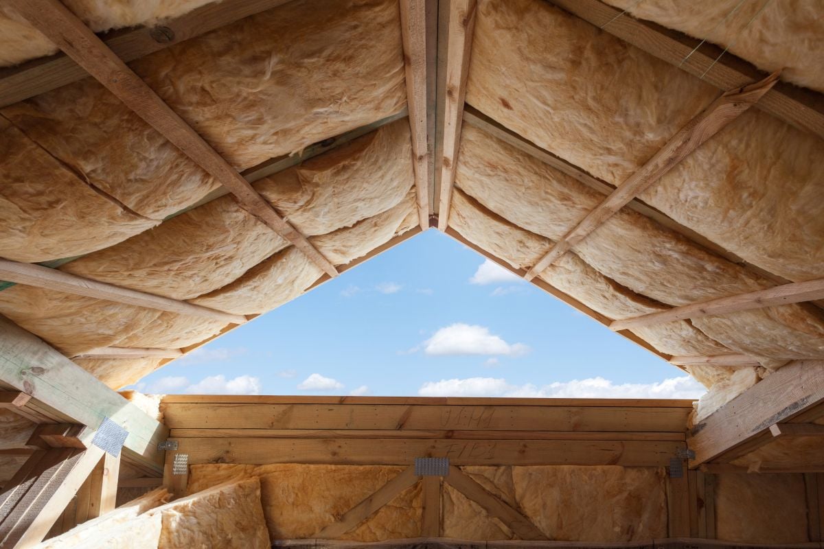 best attic insulation wool covering roof