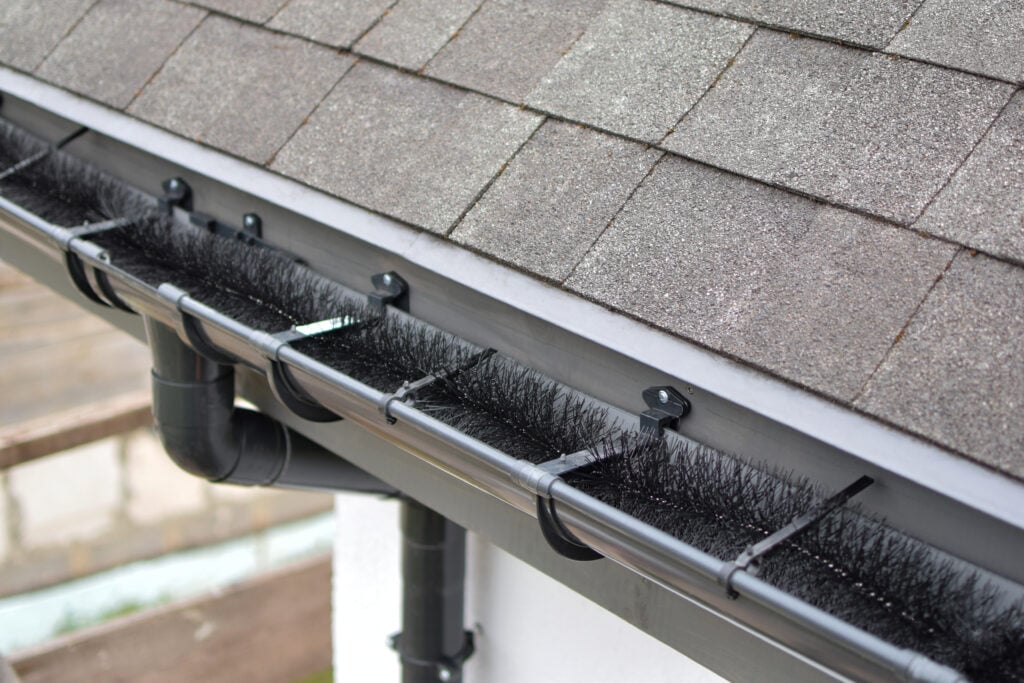 gutter guard installation brush