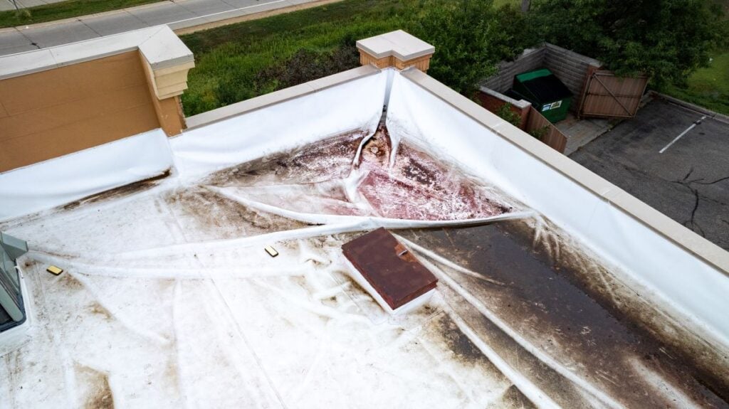 flat roof tpo repair