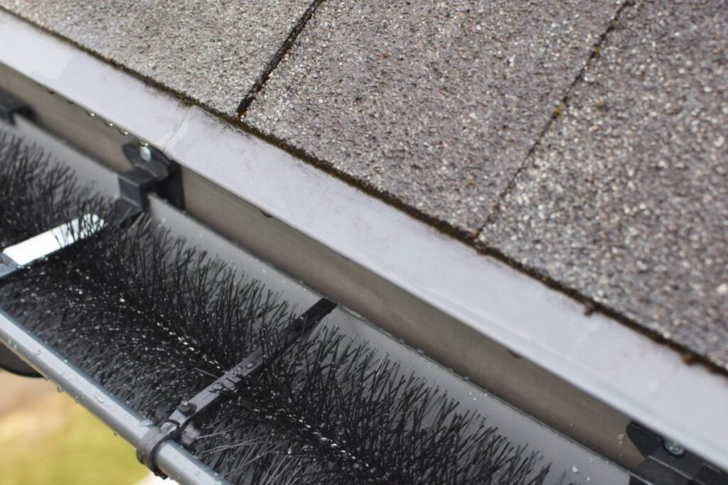 brush gutter guard