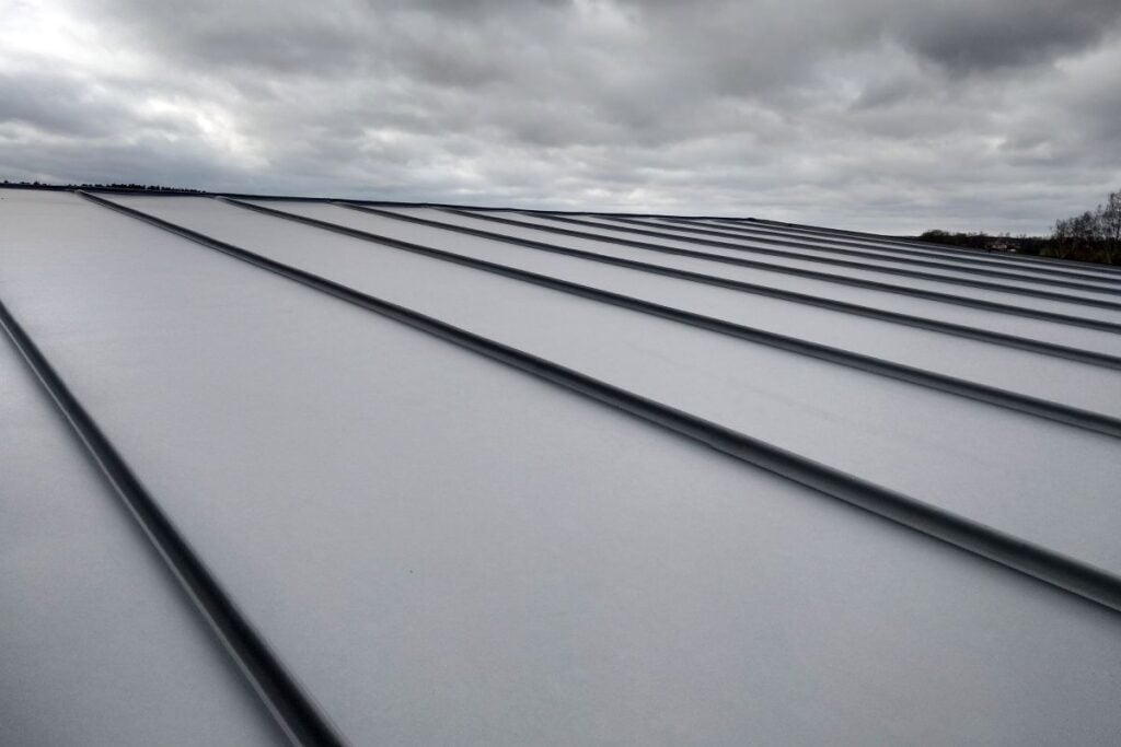 dark grey metallic roof
