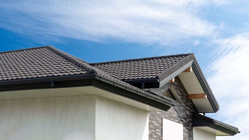 dark metallic roof