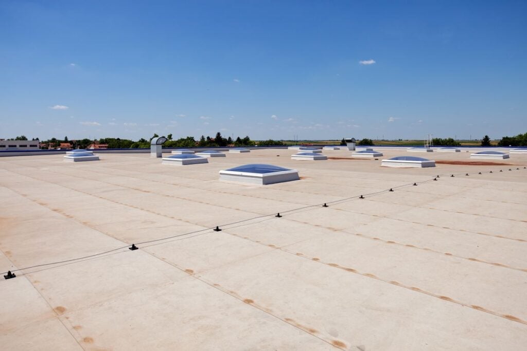 new tpo flat roof repair