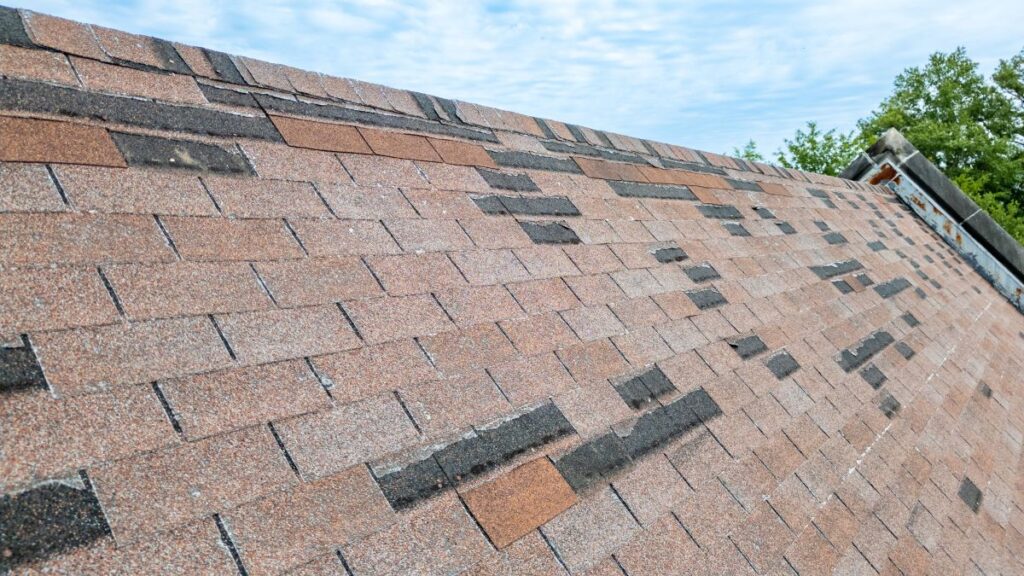 roof insurance claim shingles missing from roof 